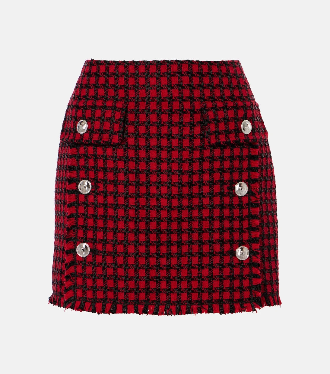 Versace - Checked tweed miniskirt