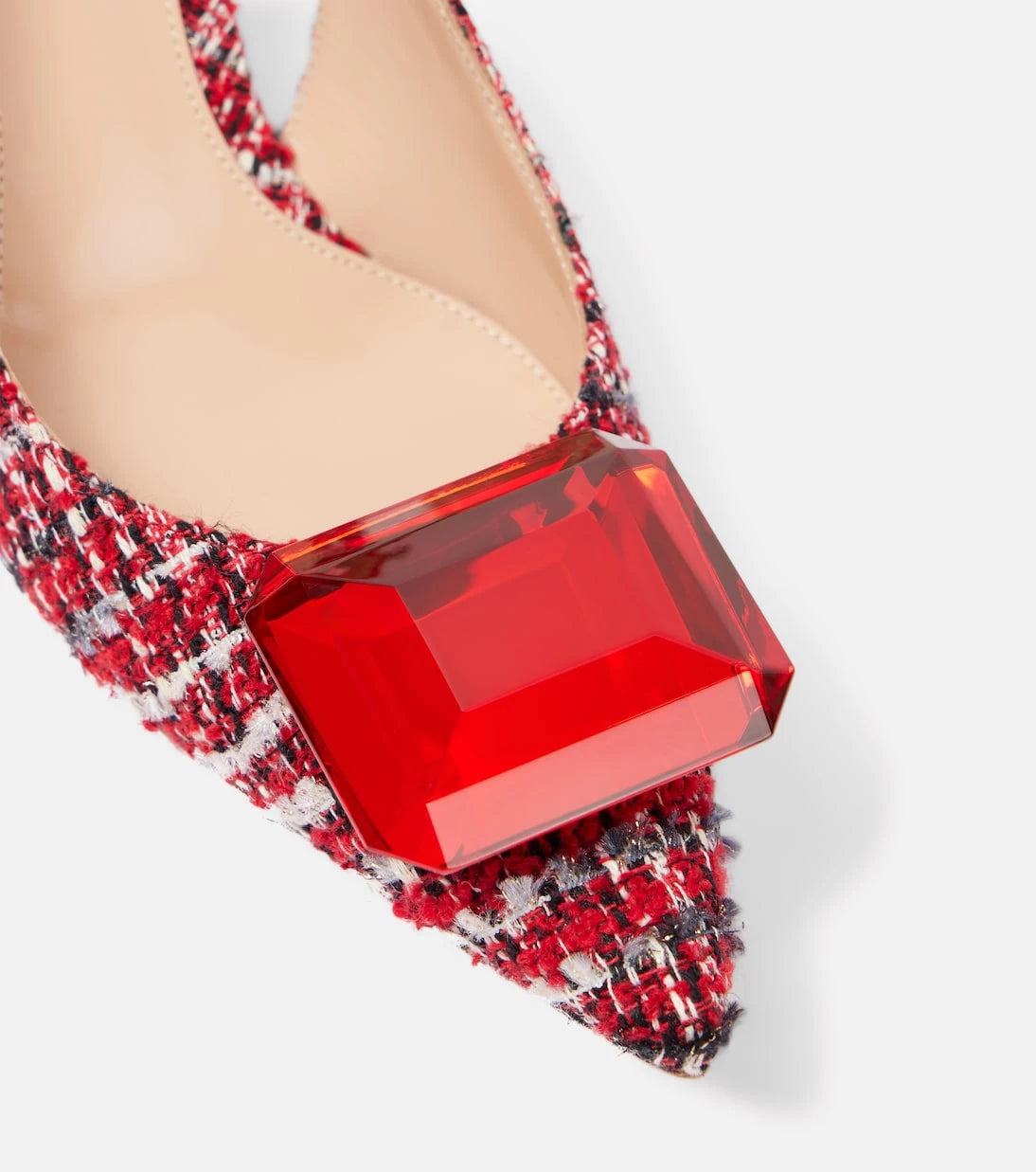Gianvito Rossi - Jaipur bouclé slingback pumps