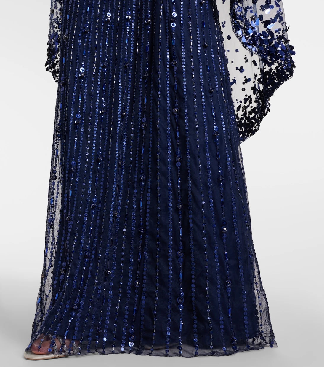 Jenny Packham - Pelerinli işlemeli elbise