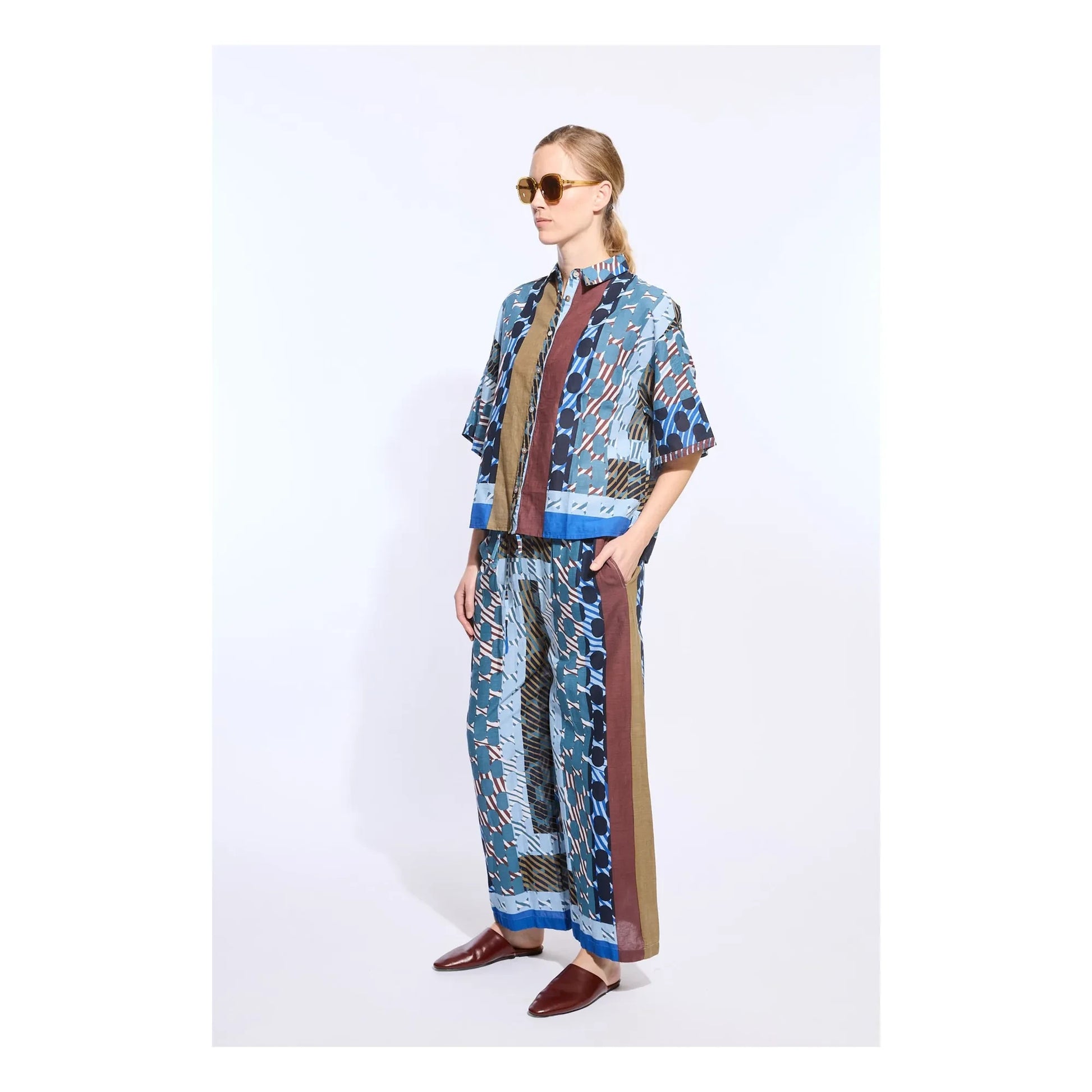 Mapoésie - Andrew Pollen Cotton shirt | Blue