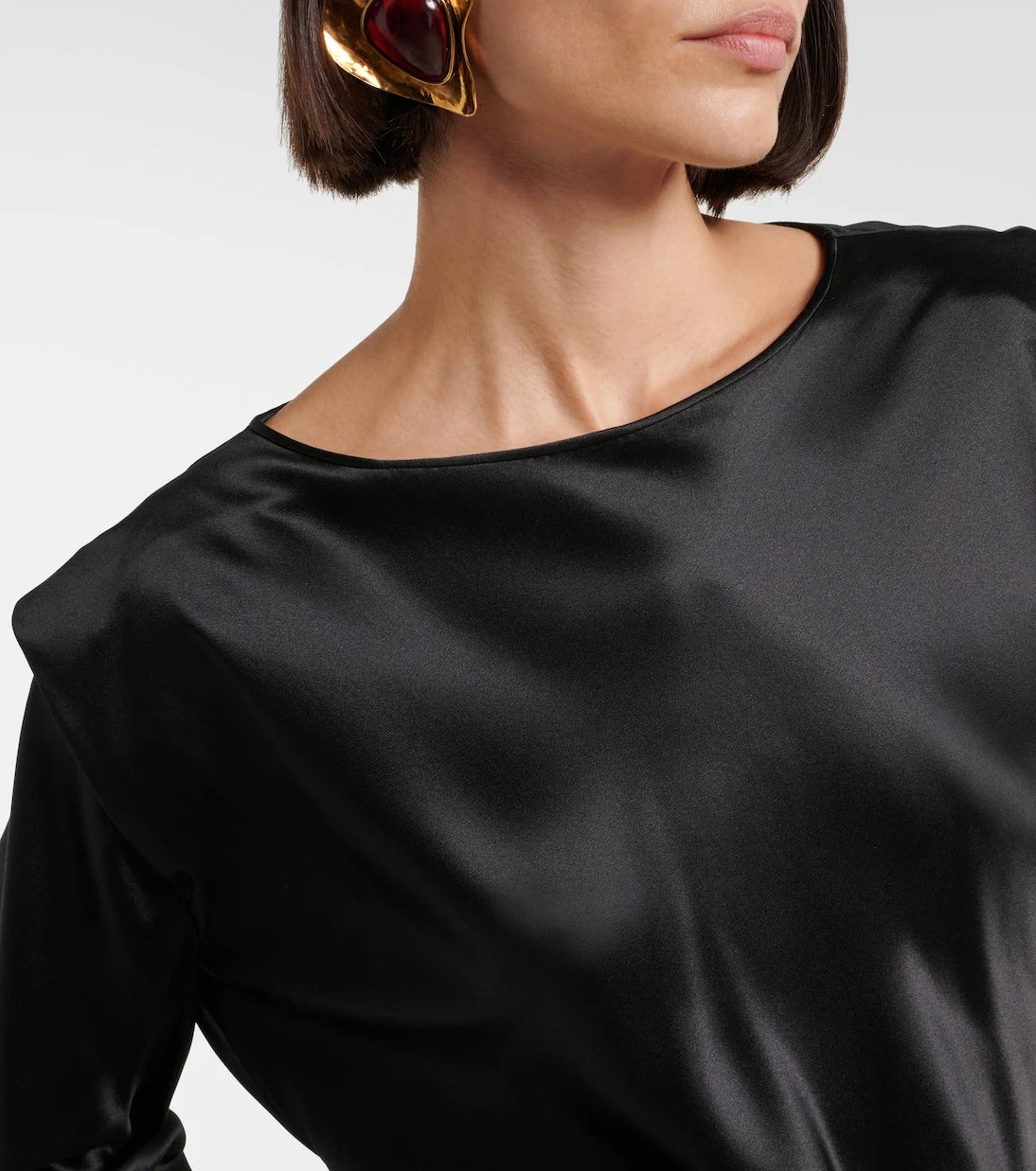 Saint Laurent - Silk satin top