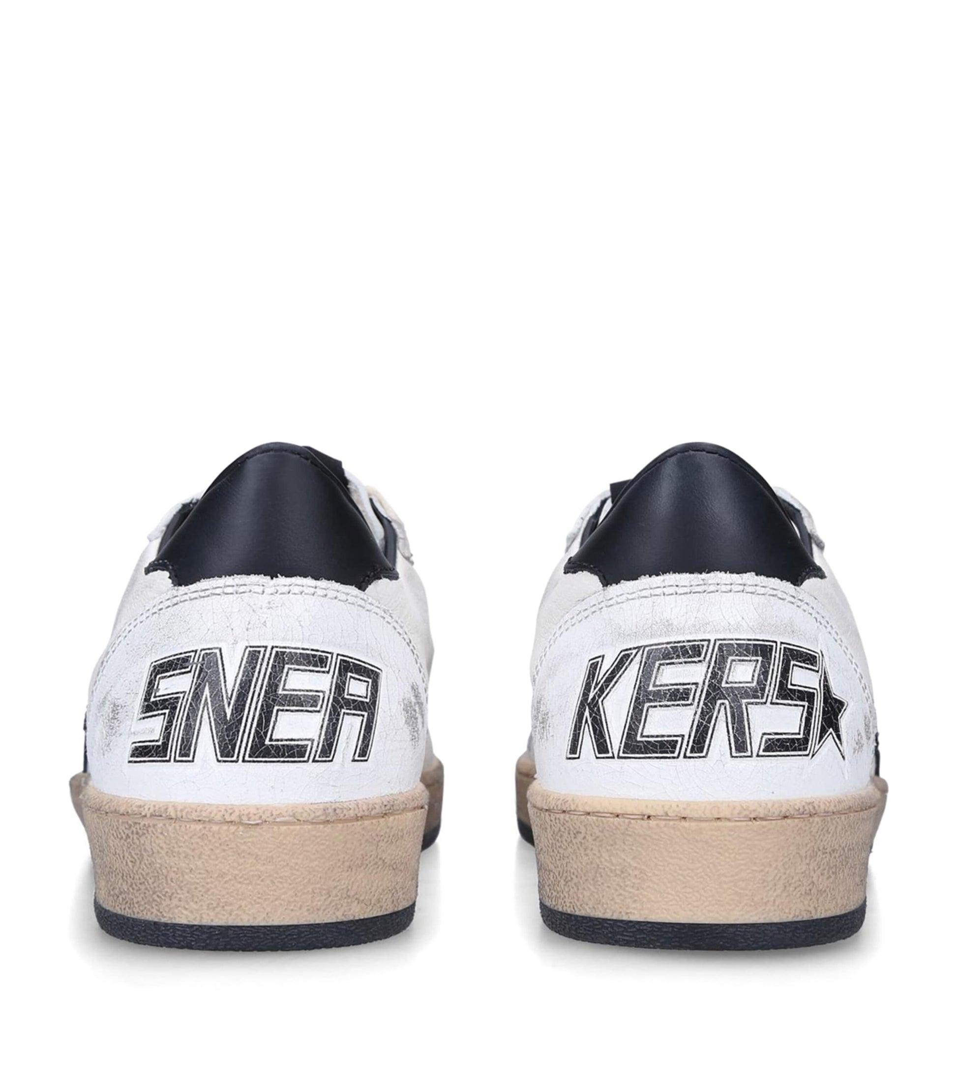 White Leather Ball Star Sneakers