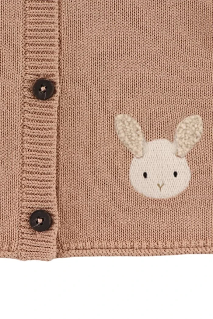 Bebek Pamuklu Yelek Donsje Danta Cardigan Fluffy Bunny