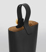 LOEWE Black Mini Leather Pebble Bucket Bag