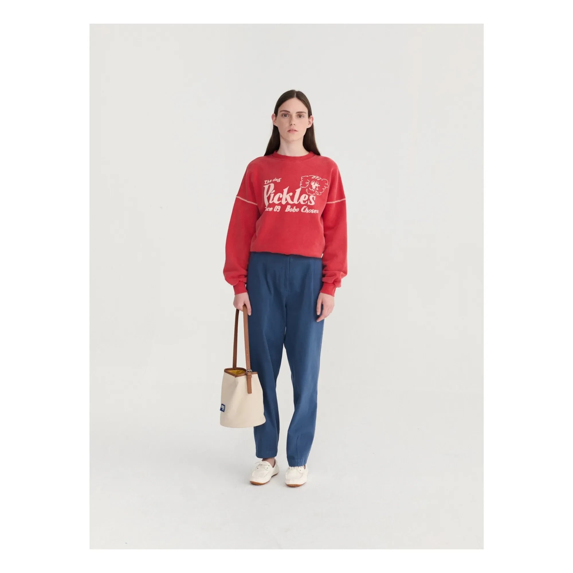 Bobo Choses - Straight Leg Cotton Pants | Dark Blue