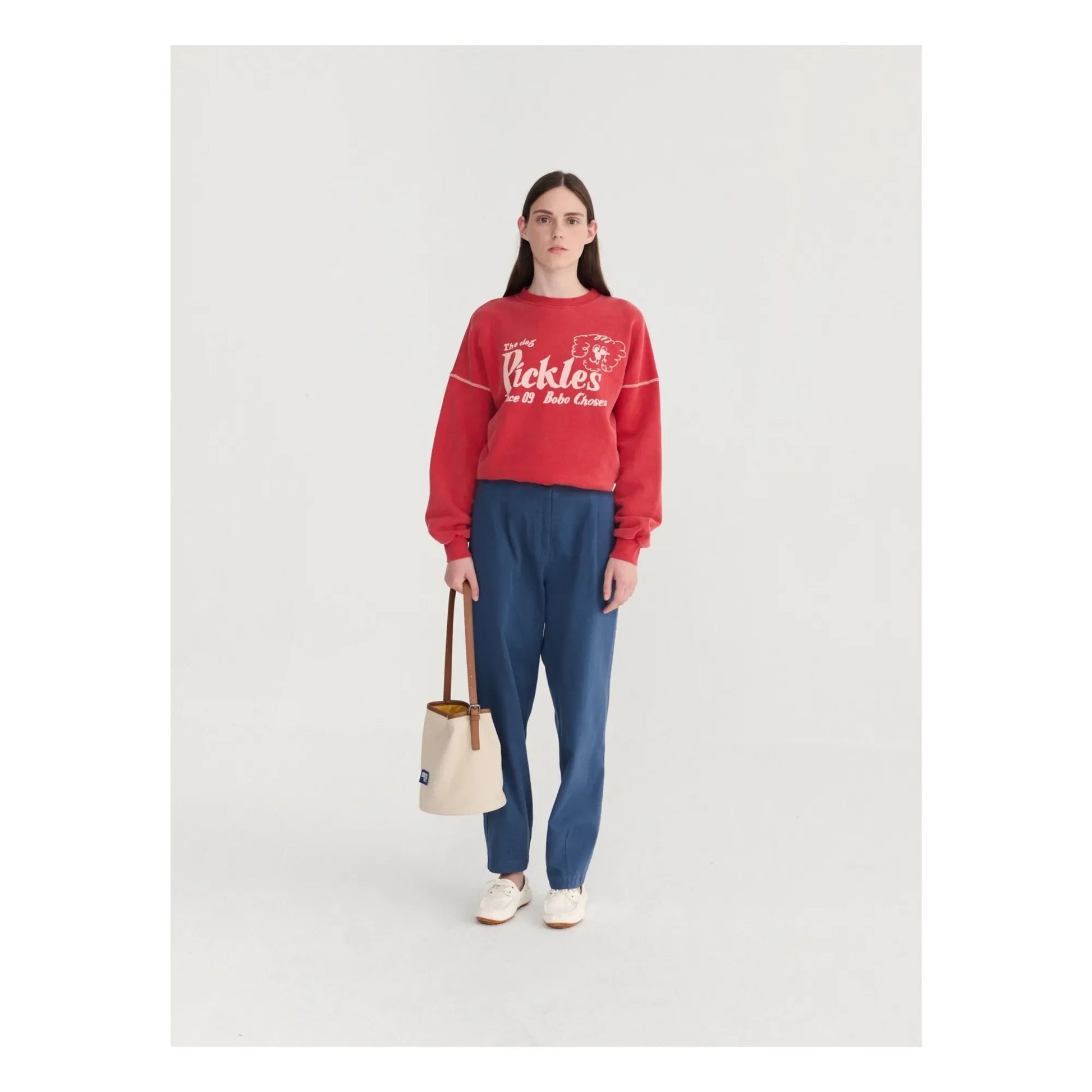 Bobo Choses - Straight Leg Cotton Pants | Dark Blue