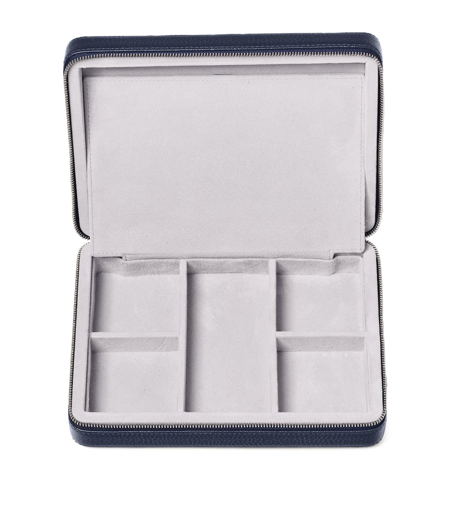 Aspinal Of London Large Leather Travel Jewellery Case