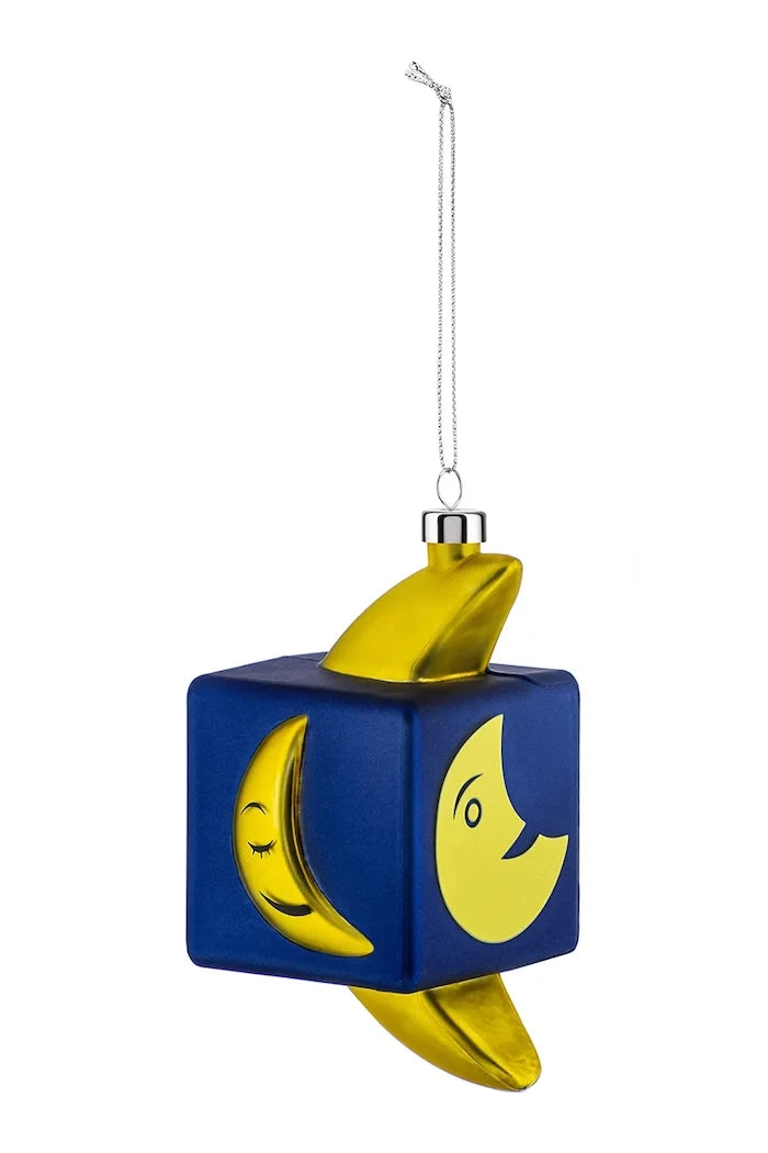 Украса за елха Alessi Mooncube 6 x 9,2 x 5,5 cm