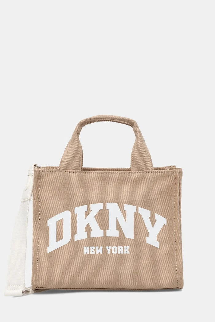 DKNY чанта crossbody дамска от памук