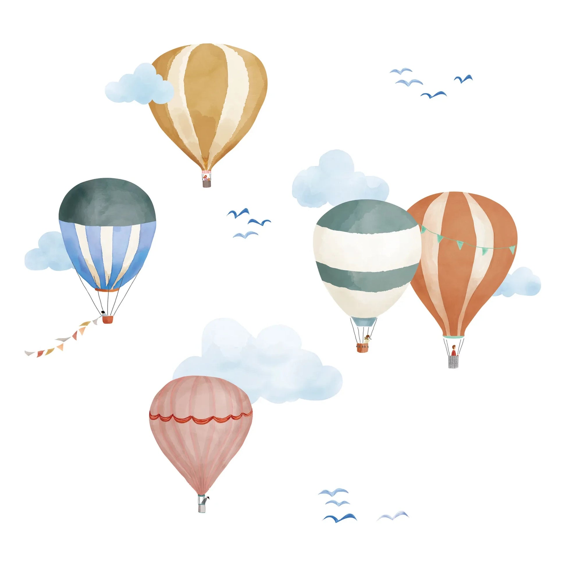MIMI'lou - Easy Watercolour Hot Air Balloon Stickers