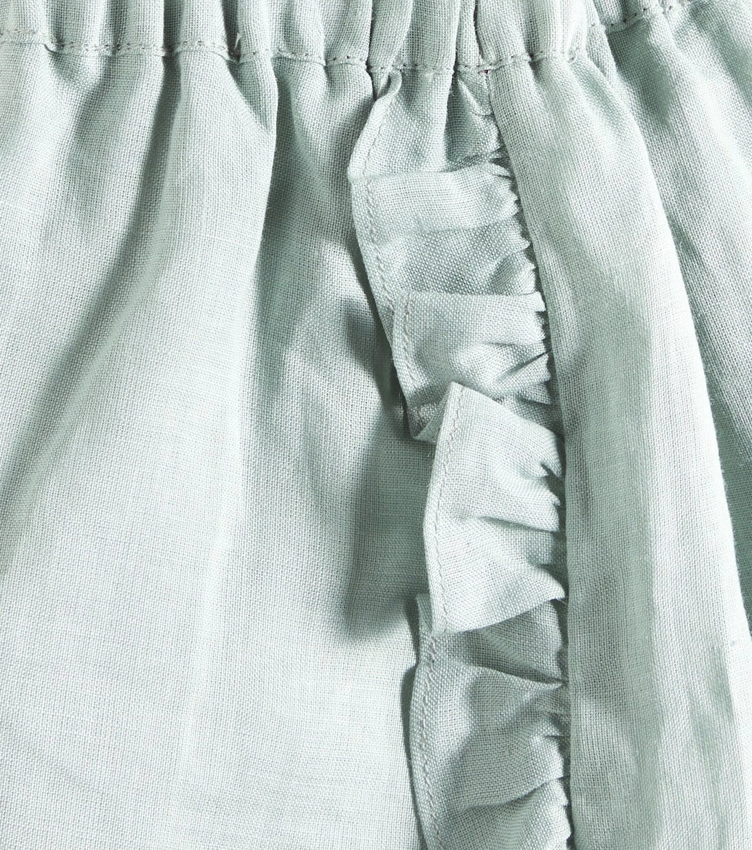 C'era Una Volta - Zoe ruffled ramie shorts