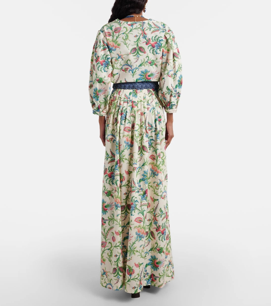 Etro - Floral cotton maxi skirt