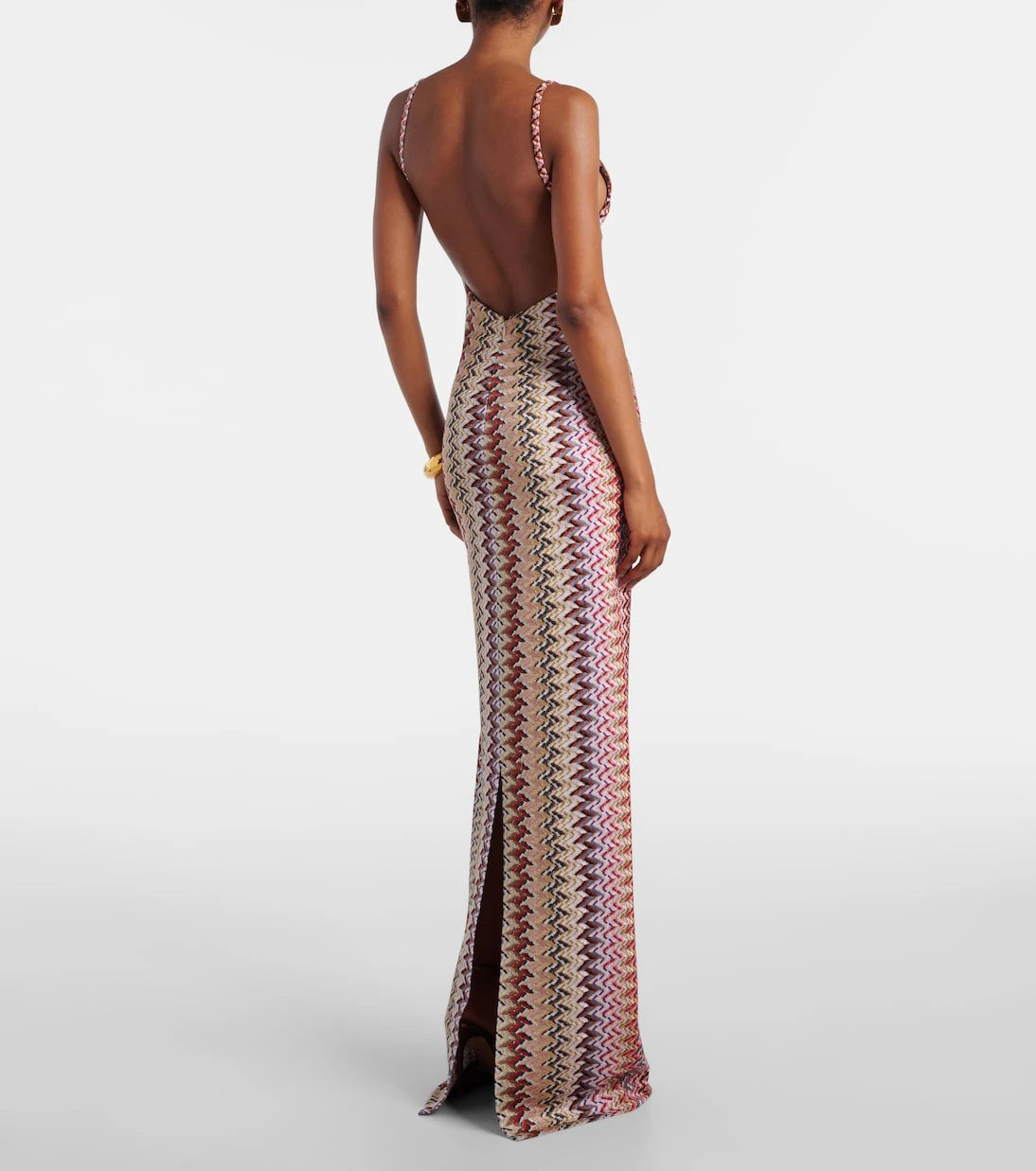 Missoni - Zigzag lamé maxi dress