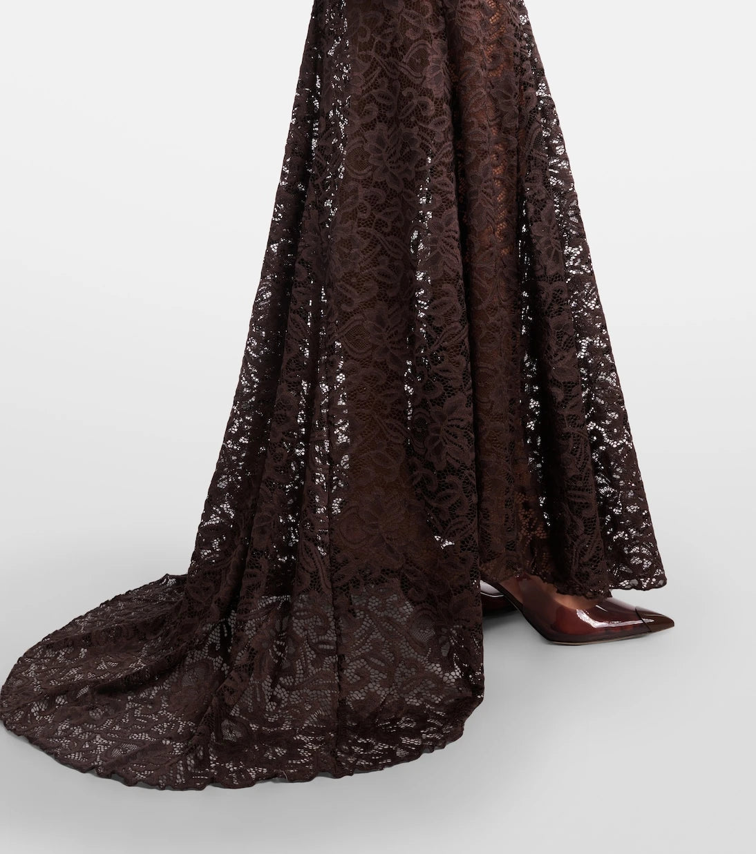 Rotate - Open-back floral lace  gown