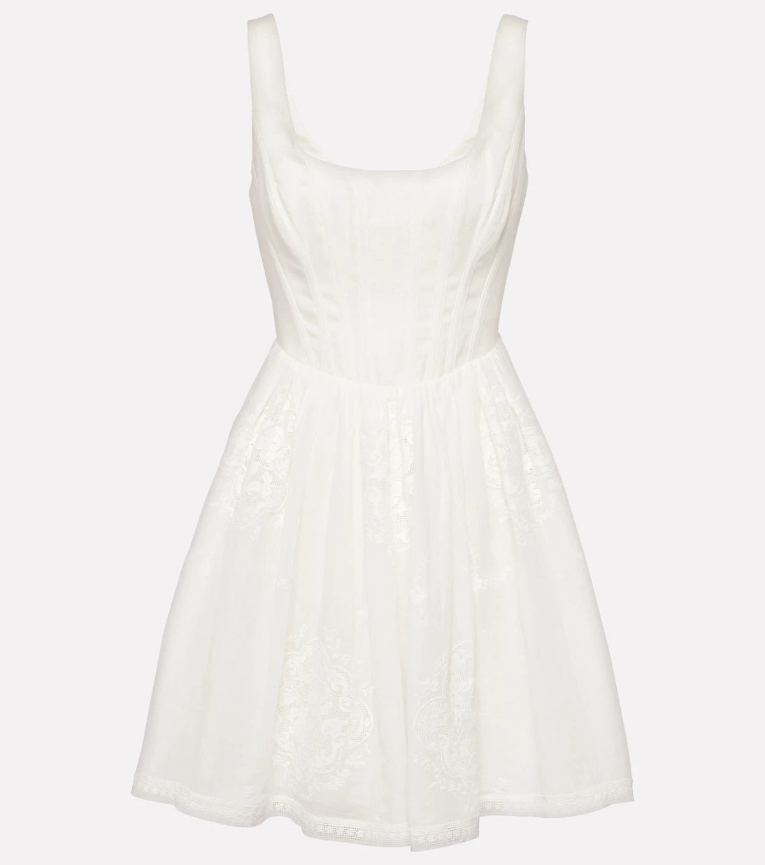 Zimmermann - Alight bustier ramie minidress
