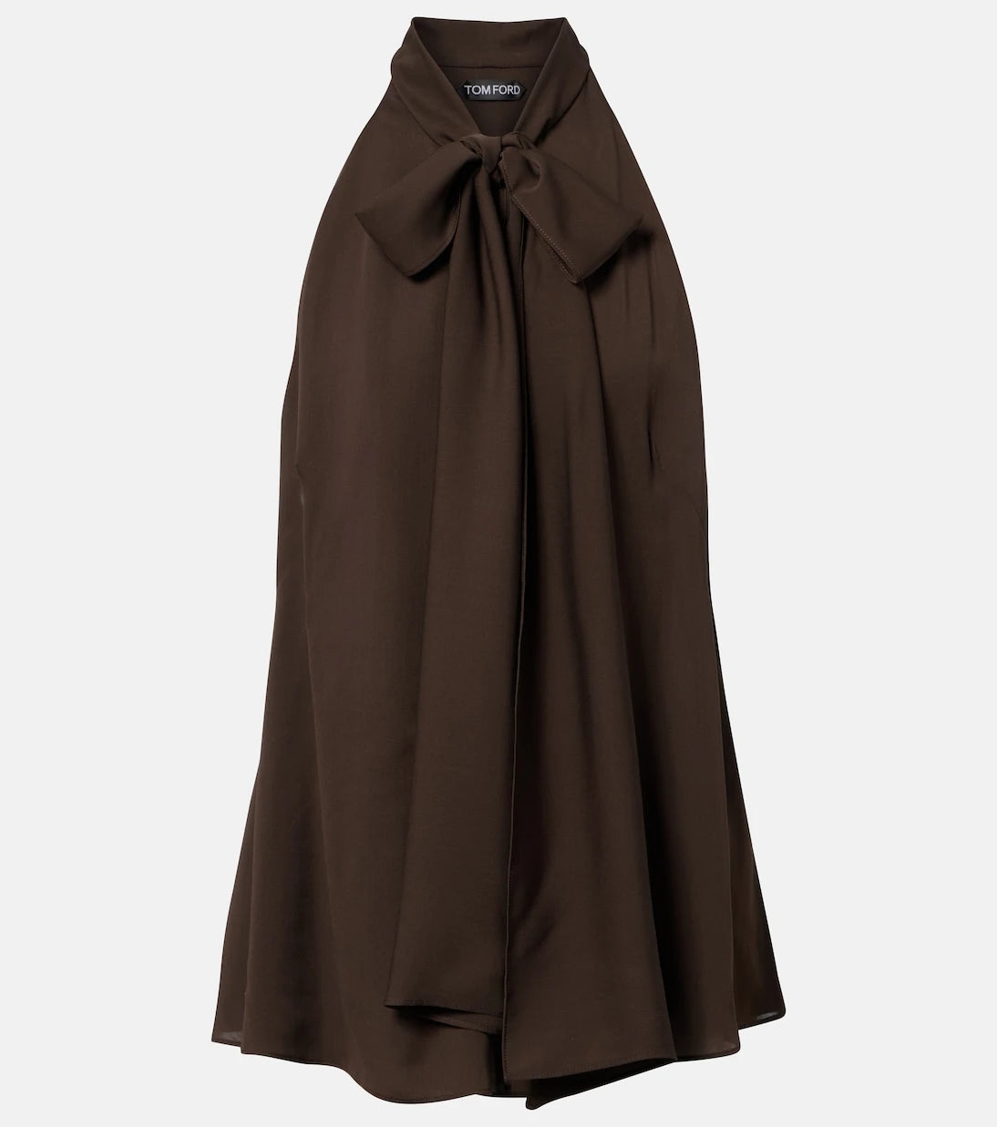 Tom Ford - Tie-neck silk georgette top