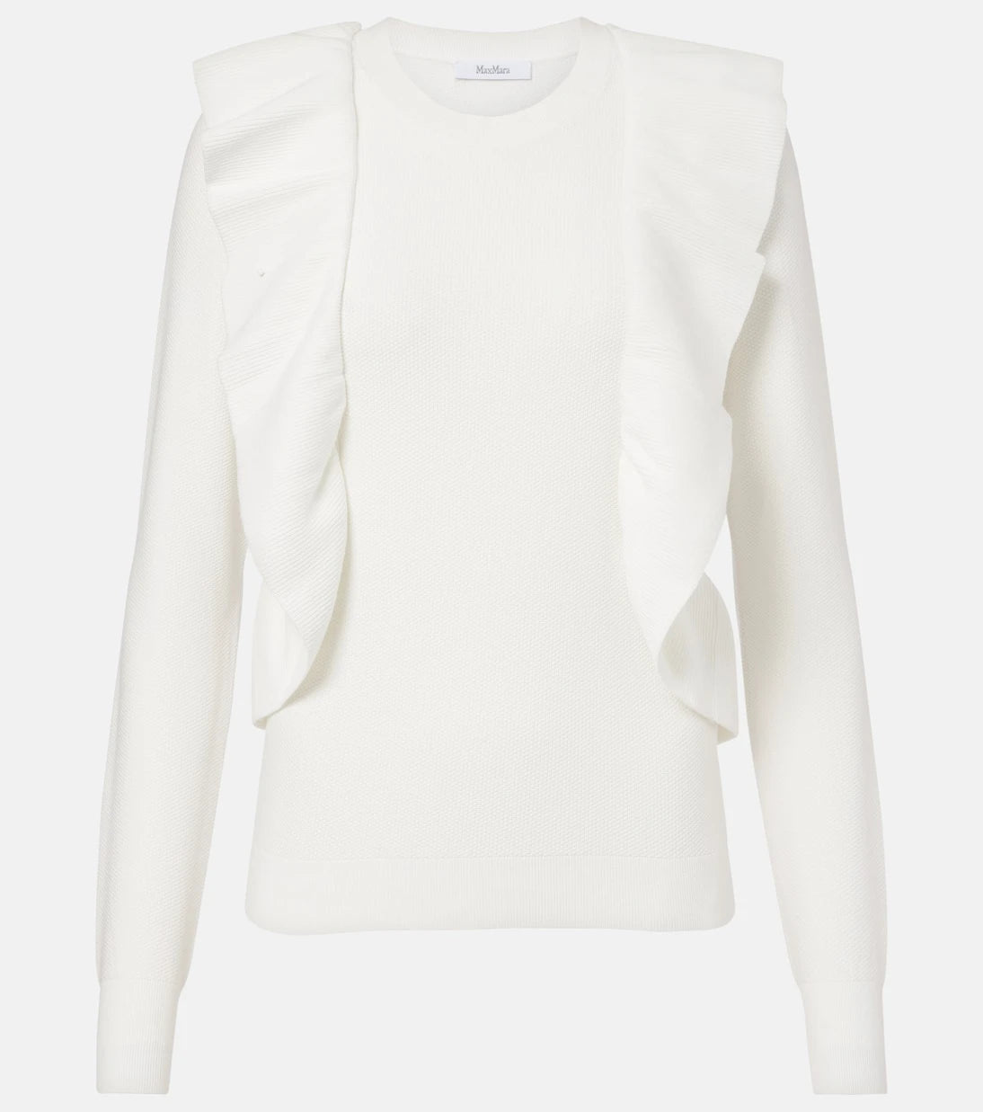 Max Mara - Agenzia knitted ruffled top
