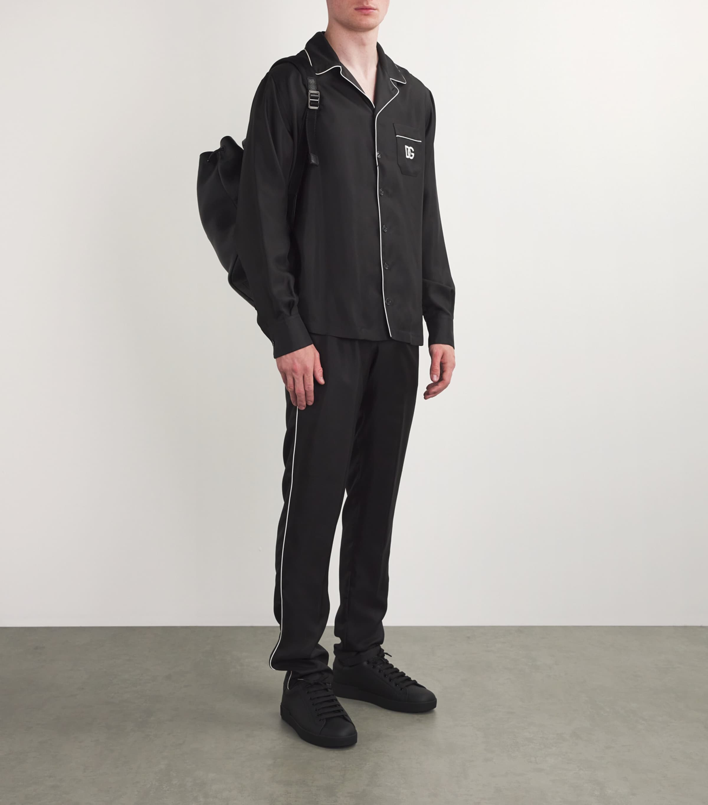 Dolce & Gabbana Leather Logo Sneakers