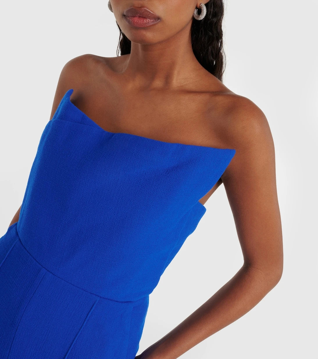 Roland Mouret - Asymmetric wool crêpe jumpsuit