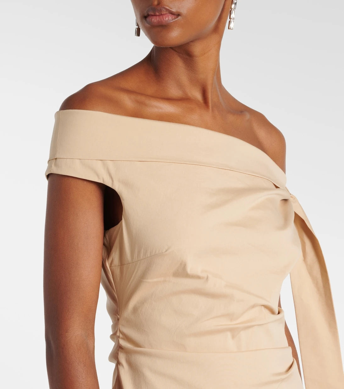 SIR - Dahlia off-shoulder cotton-blend gown