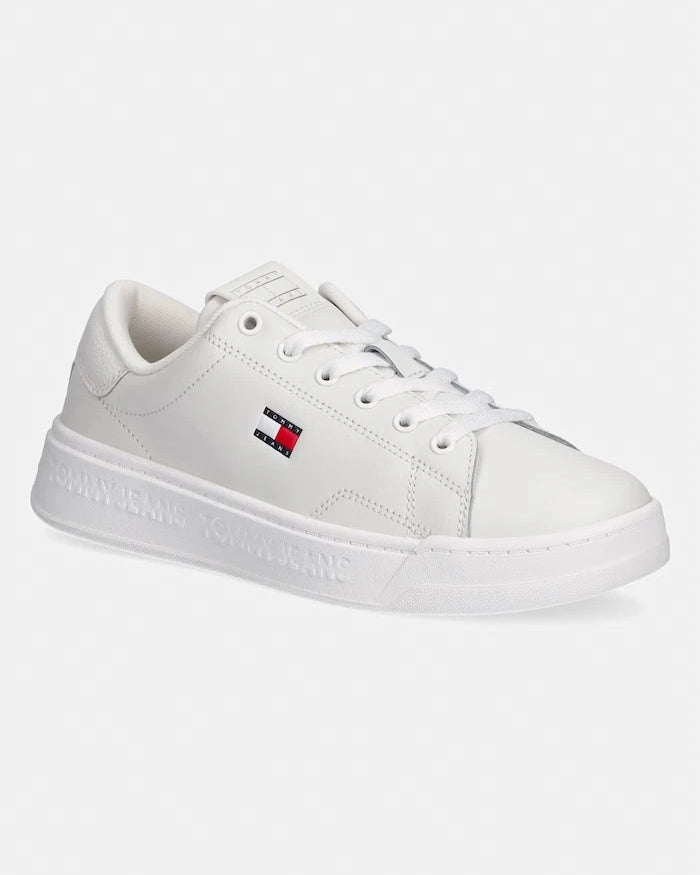 Tommy Jeans TJW SCRIPT CUPSOLE kadın deri sneaker
