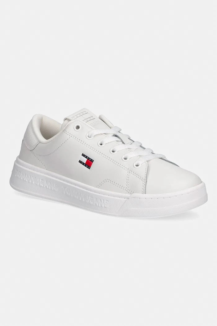 Tommy Jeans TJW SCRIPT CUPSOLE маратонки дамски кожени
