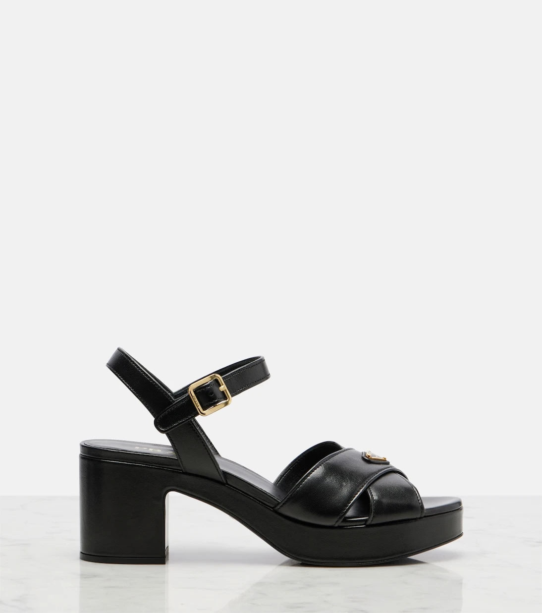 Prada - Leather platform sandals