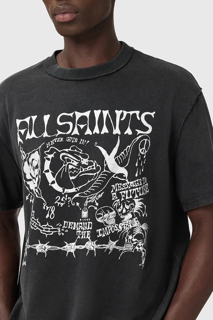 Памучна тениска AllSaints CHINGFORD