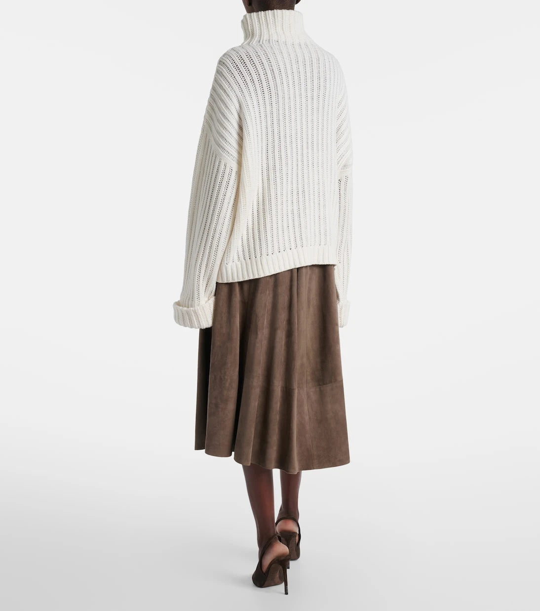 Brunello Cucinelli - Ribbed-knit cashmere turtleneck sweater