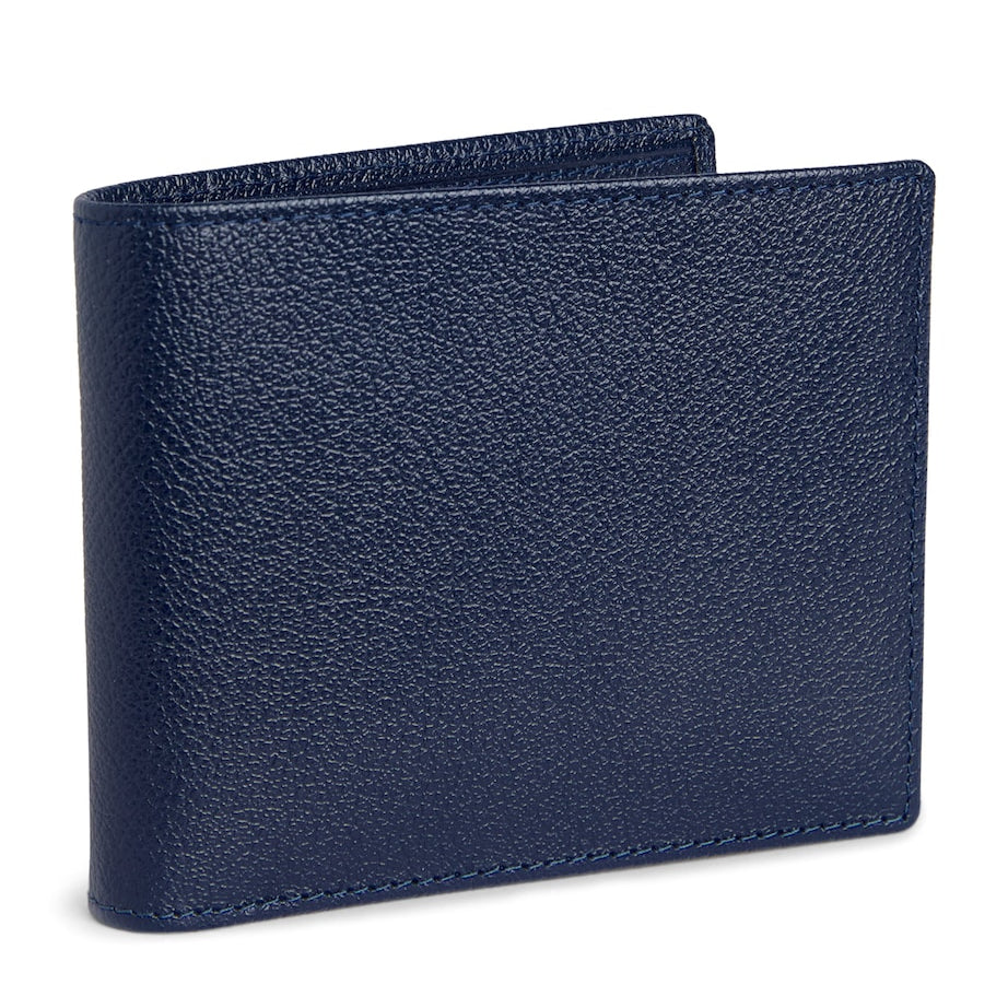Ettinger Blue 6-Slot Capra Bifold Wallet