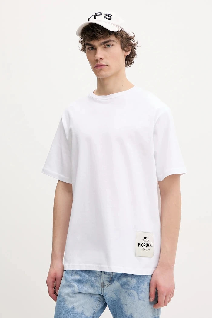 Памучна тениска Fiorucci Label Regular Fit T-Shirt