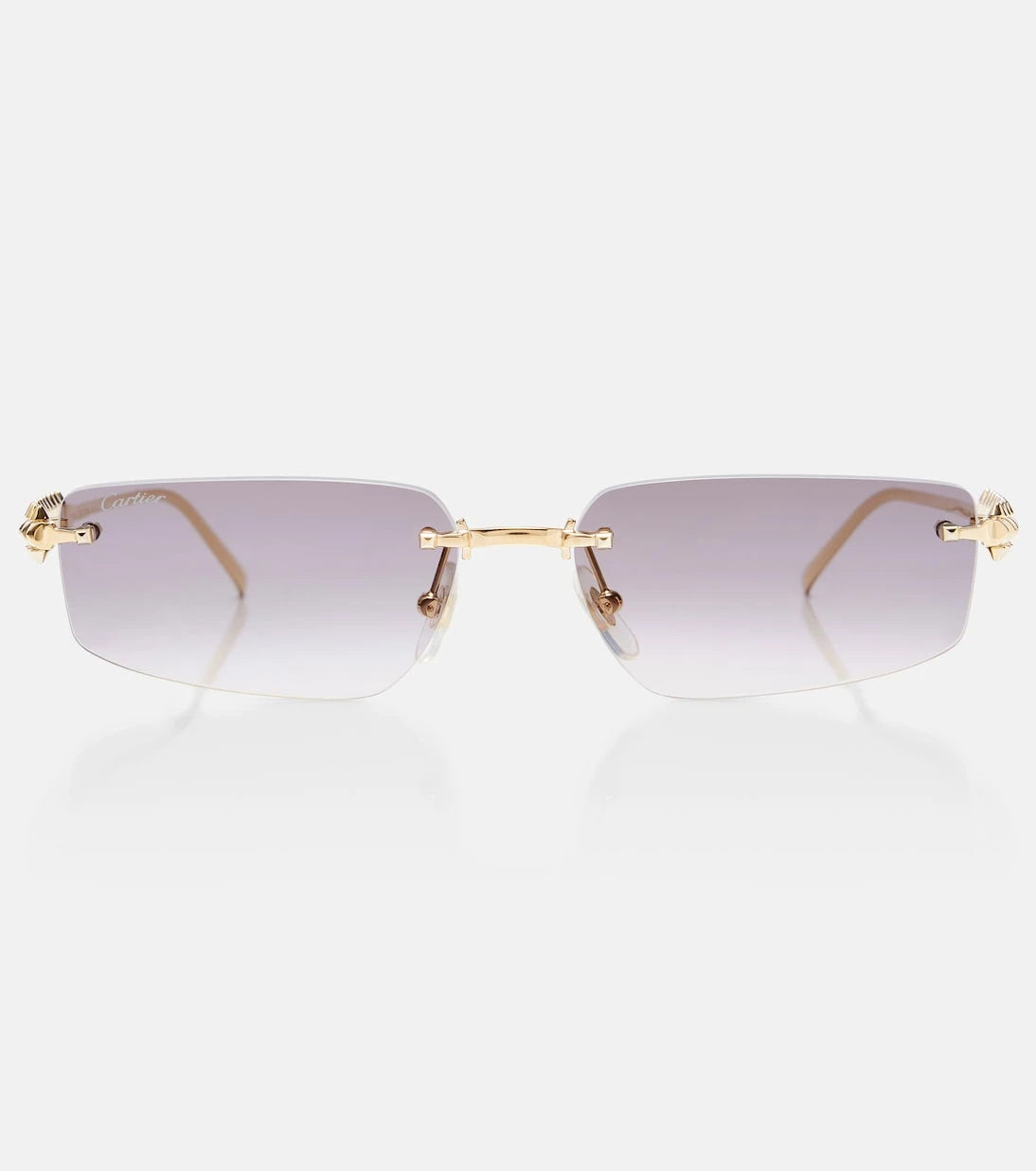 مجموعة نظارات كارتييه - نظارة شمسية مستطيلة Clash De Cartier