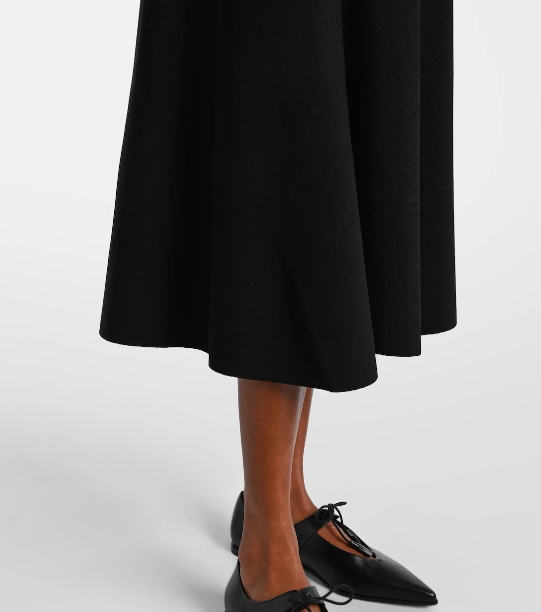 Max Mara - Lazio pleated crêpe midi skirt