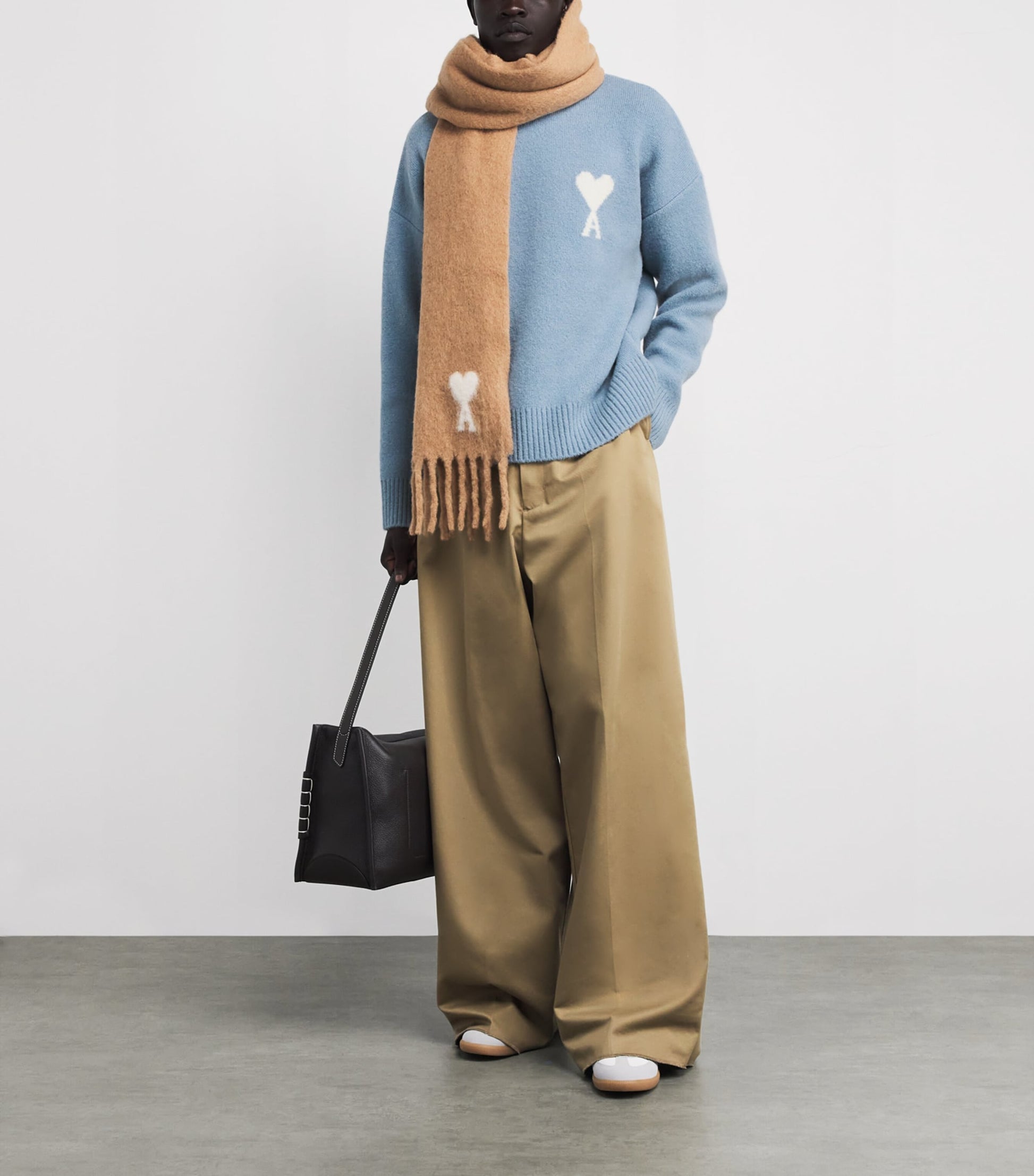 Blue Alpaca-Blend Ami de Coeur Sweater