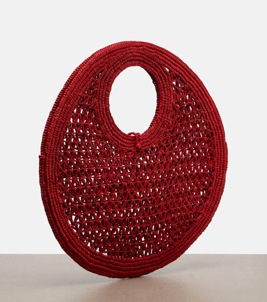 Jacquemus - Spiaggia Small raffia top-handle bag