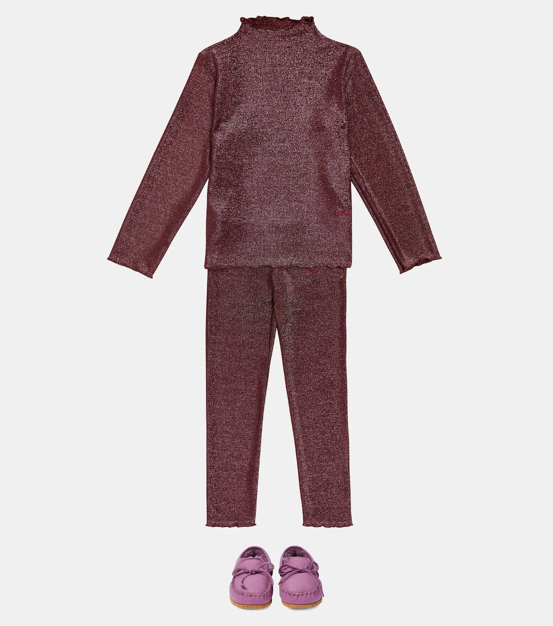 Bobo Choses - Glitter turtleneck top