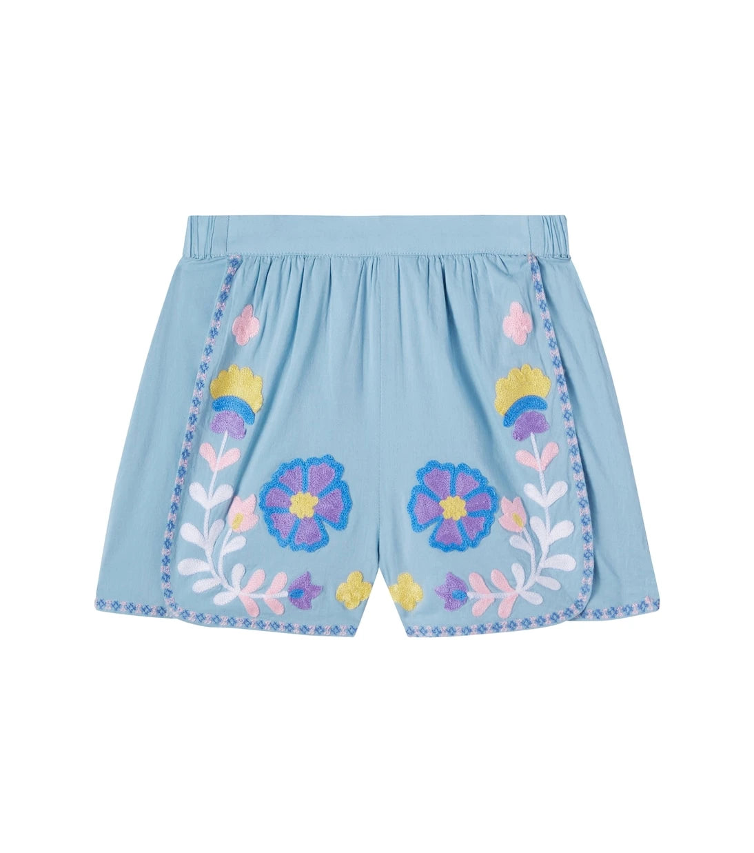 Louise Misha - Maïwen embroidered cotton shorts