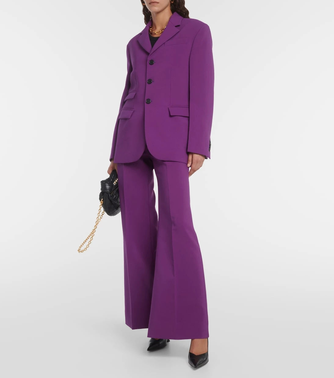 Plan C - Single-breasted cady blazer