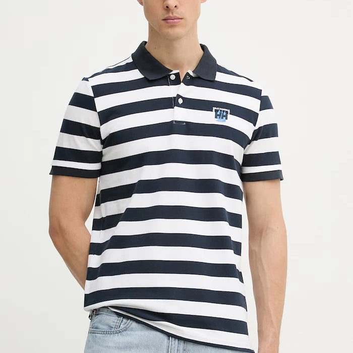 Helly Hansen тениска с яка мъжка от памук TOULON