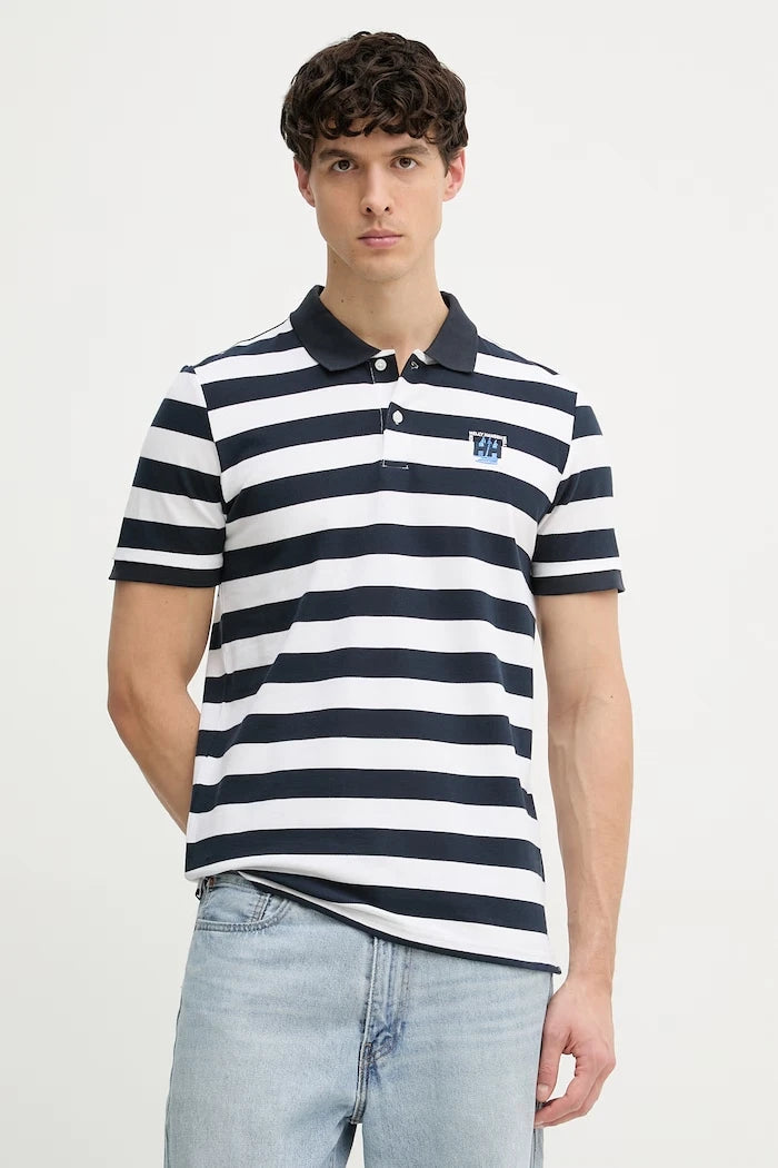 Helly Hansen тениска с яка мъжка от памук TOULON