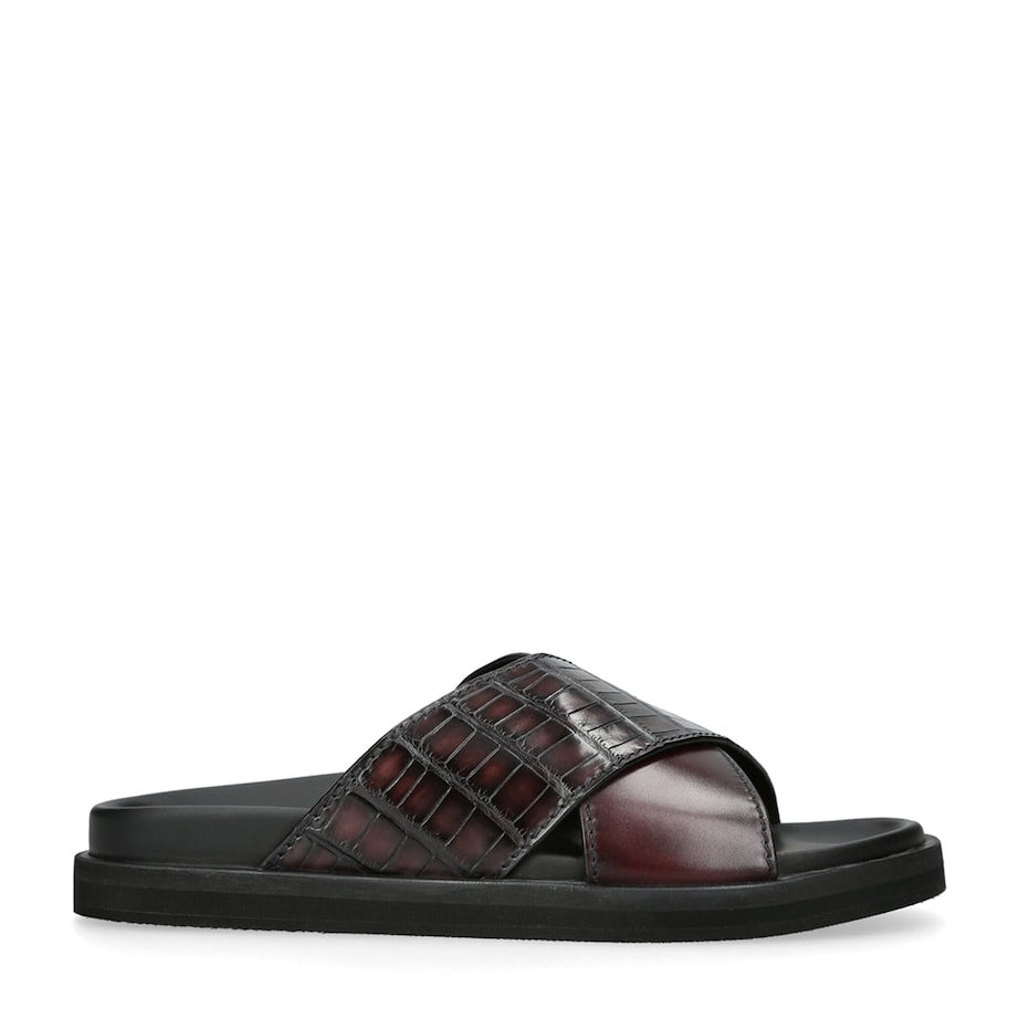 Crocodile Skin Panarea Sandals