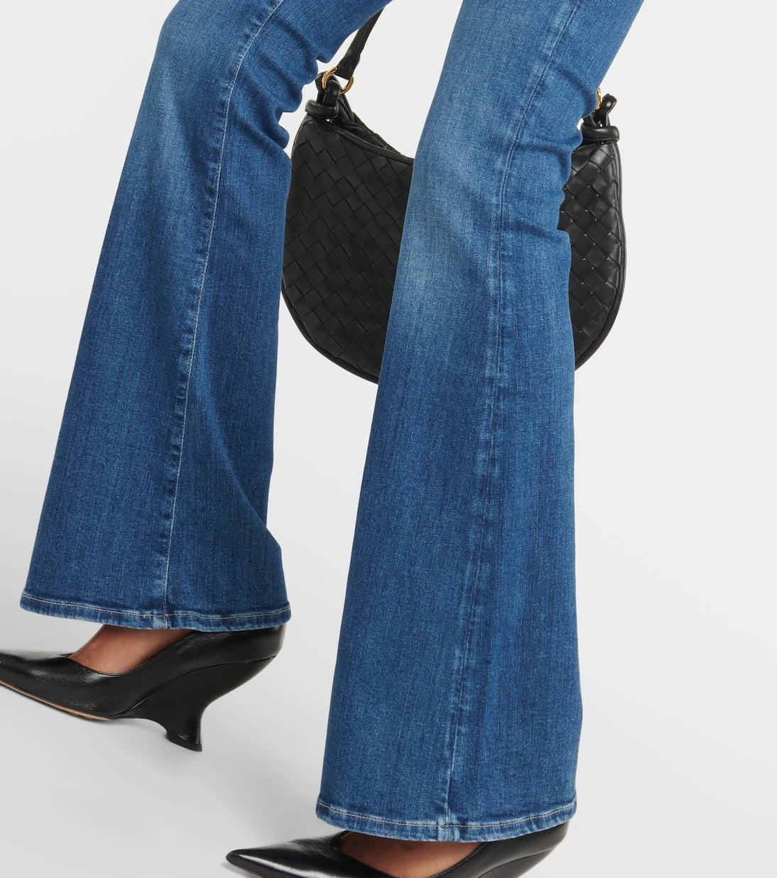 7 For All Mankind - بنطلون جينز Ali بقصة بوت كت وخصر مرتفع
