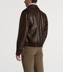 Brown Leather Flight Jacket