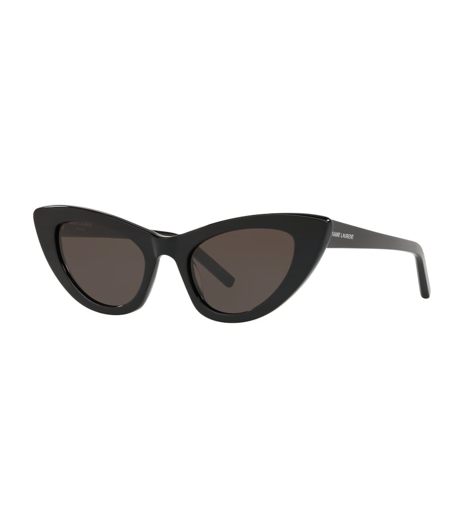 Saint Laurent Black Lily Cat Eye Sunglasses