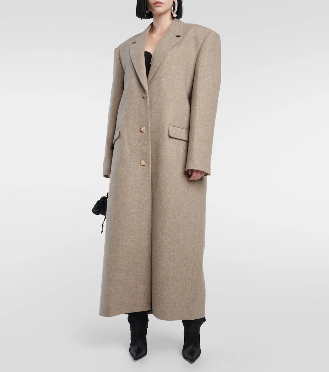 Magda Butrym - Wool cashmere and silk coat