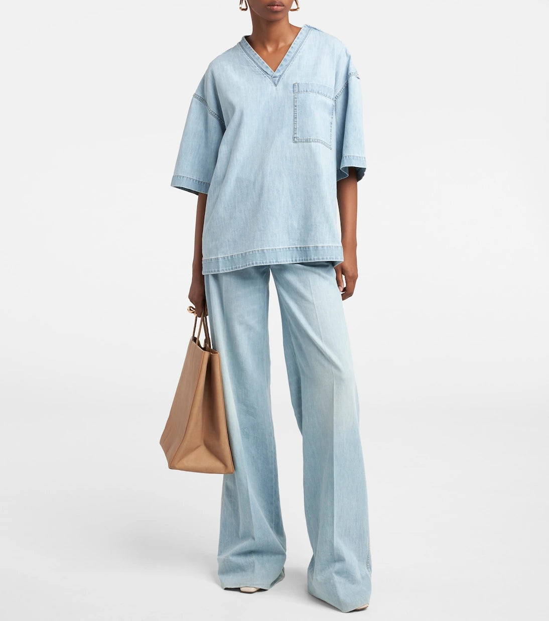 Bottega Veneta - High-rise wide-leg jeans