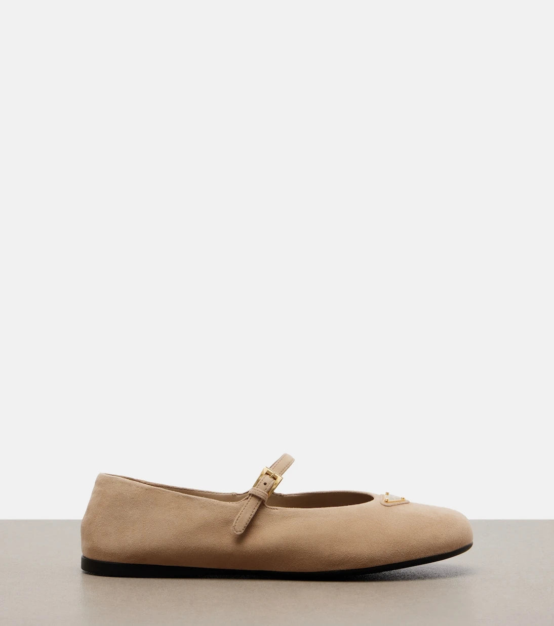 Prada - Suede Mary Jane flats