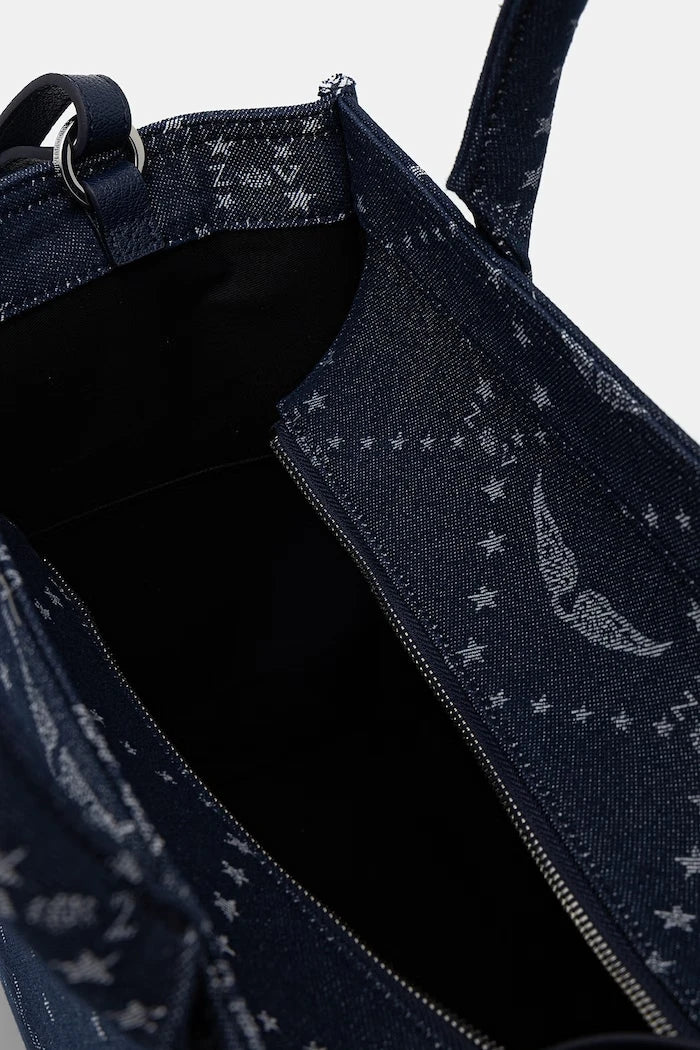 Чанта ZADIG&VOLTAIRE ANGEL TOTE DENIM MONOGRAM