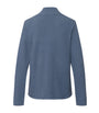 Blue Cotton-Blend Easy Wear Pullover