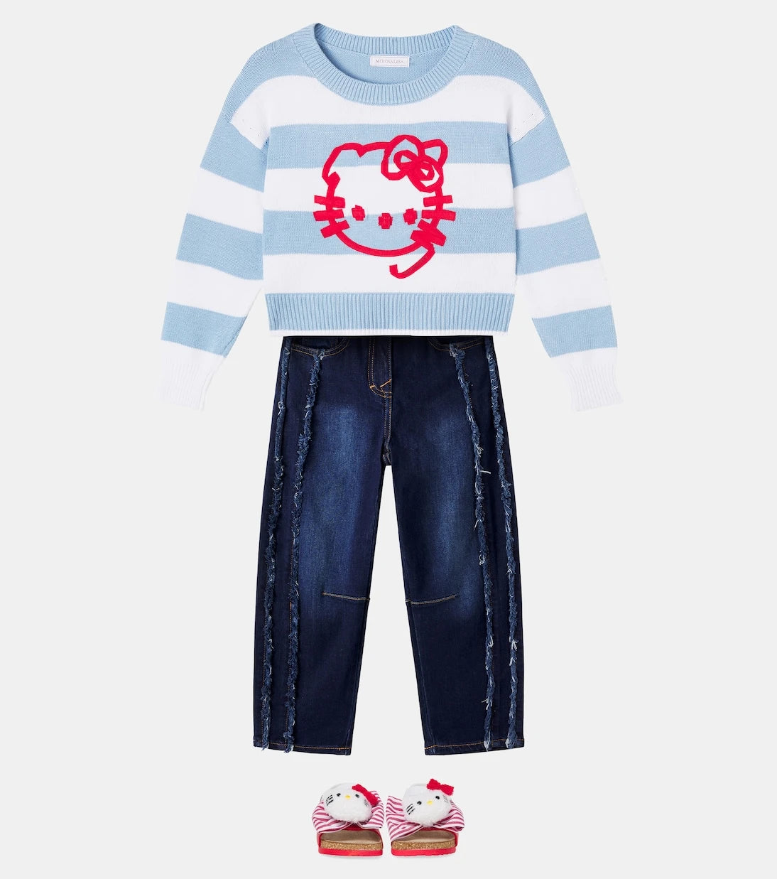 Monnalisa - x Hello Kitty striped sweater